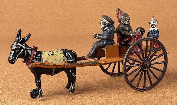 Kenton donkey wagon Mama Katzenjammer spanking ch: Kenton donkey wagon Mama Katzenjammer spanking child, 11 1/2'' l.