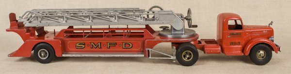 Smith Miller S.M.F.D. aerial ladder truck, 35'': Smith Miller S.M.F.D. aerial ladder truck, 35'' l.