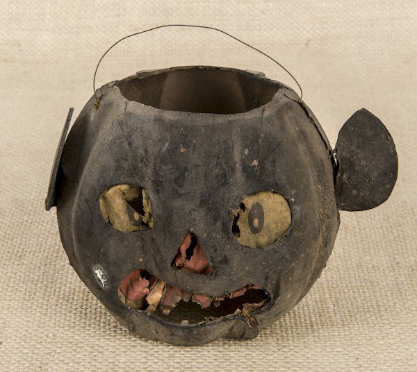 Cardboard Halloween Jack-o-lantern, 4 1/4'' h.: Cardboard Halloween Jack-o-lantern, 4 1/4'' h.