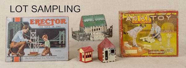 Group of building play sets, to include Arkitoy,: Group of building play sets, to include Arkitoy, Erector, and Stanlo.