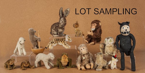 Large collection of plush animals, most Steiff.: Large collection of plush animals, most Steiff.