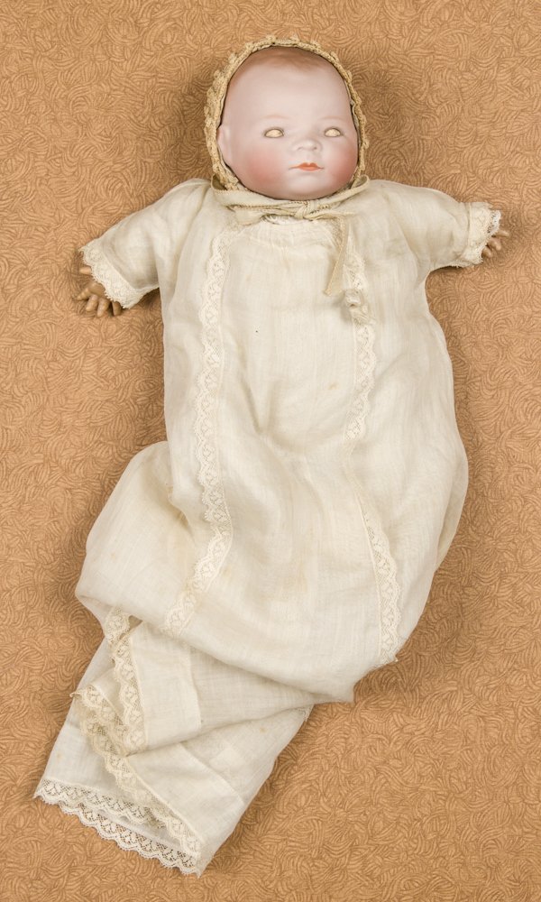 Grace S. Putnam Bye Lo baby with sleep eyes, a cl: Grace S. Putnam Bye Lo baby with sleep eyes, a closed mouth, and a stuffed body, 11'' h.
