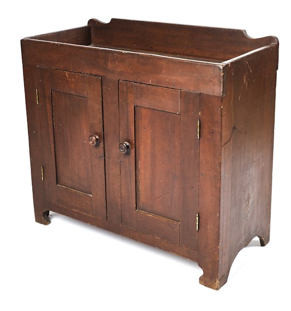 Pennsylvania poplar dry sink, 19th c., 36'' h., 39: Pennsylvania poplar dry sink, 19th c., 36'' h., 39'' w.