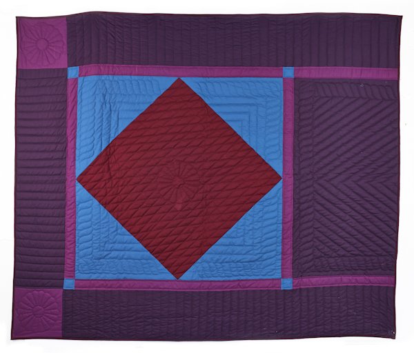 Two contemporary Amish quilts, 103'' x 84'' and 93'': Two contemporary Amish quilts, 103'' x 84'' and 93'' x 90''.