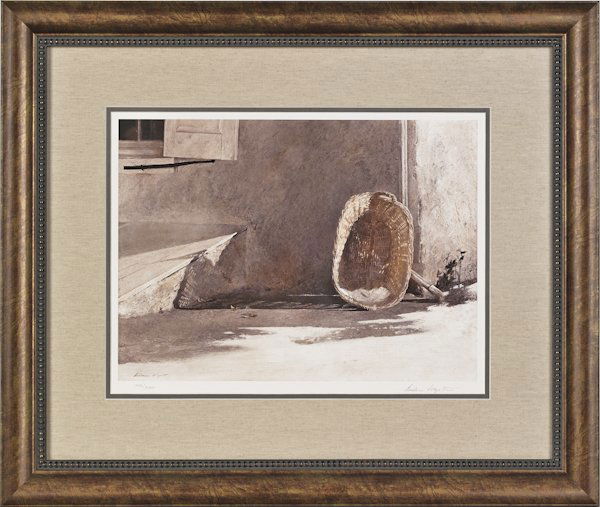 Andrew Wyeth (American 1917-2009), collotype ti: Andrew Wyeth (American 1917-2009), collotype titled Monday, signed lower right, numbered 40/300, 14'' x 18''.