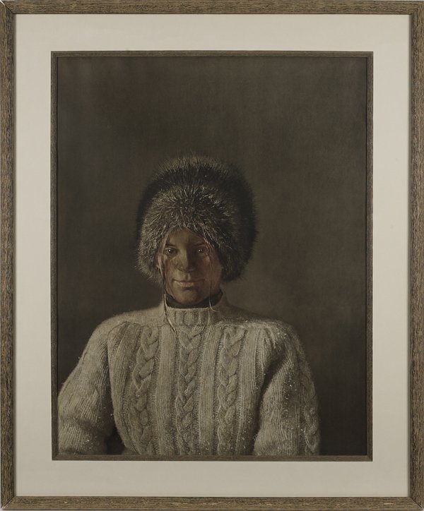 Andrew Wyeth (American 1917-2009), collotype ti: Andrew Wyeth (American 1917-2009), collotype titled My Young Friend, 33'' x 25''.