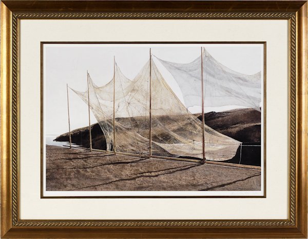 Andrew Wyeth (American 1917-2009), collotype ti: Andrew Wyeth (American 1917-2009), collotype titled Pentecost, signed lower right, numbered 20/300, 22'' x 32''.