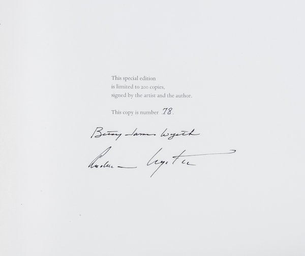 Andrew Wyeth two volume set of Christina's Worl: Andrew Wyeth two volume set of Christina's World and Wyeth at Kuerners, first edition, signed by Andrew and Betsy Wyeth, numbered 78/200.