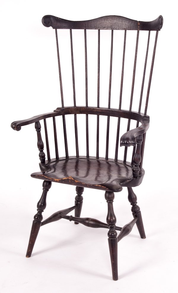 Philadelphia combback Windsor armchair, late 19t: Philadelphia combback Windsor armchair, late 19th c.