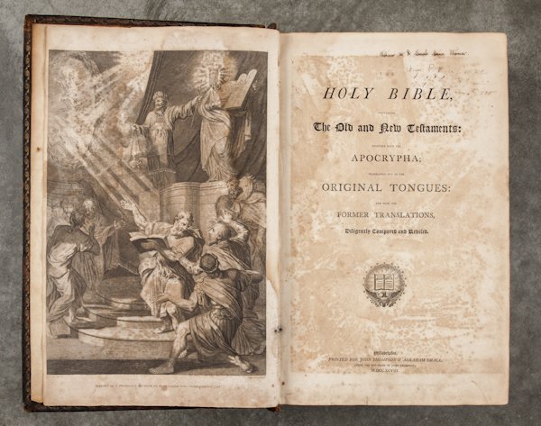 The Tibbits family Bible, printed for Thompson: The Tibbits family Bible, printed for Thompson & Small, Philadelphia, 1798.