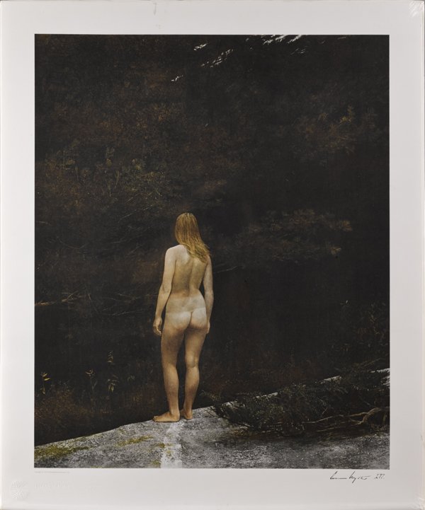 Andrew Wyeth (American 1917-2009), collotype, t: Andrew Wyeth (American 1917-2009), collotype, titled Indian Summer, published by The Brandywine River Museum, signed lower right and numbered 177, 26 1/4'' x 21 1/2''.