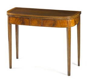 George III mahogany game table, late 18th c., 28