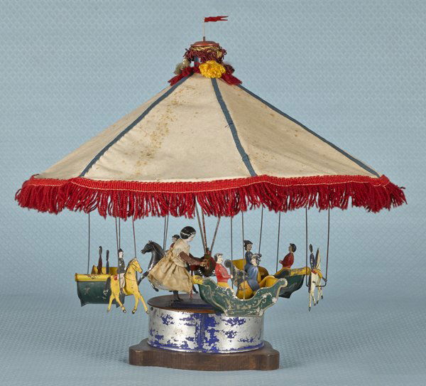 Althof Bergmann tin clockwork carousel Jul 15, 2014 Pook & Pook
