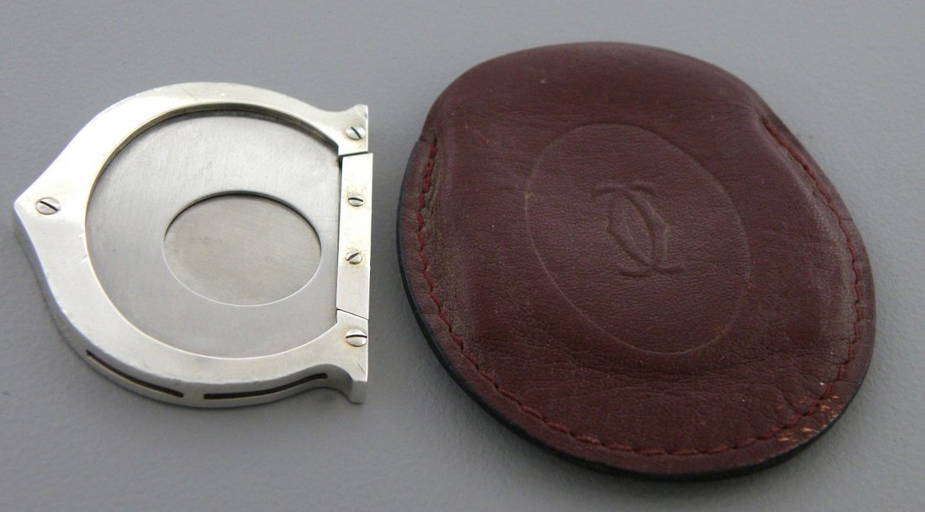 Vintage Cartier Sterling Silver Stainless Cigar Cutter