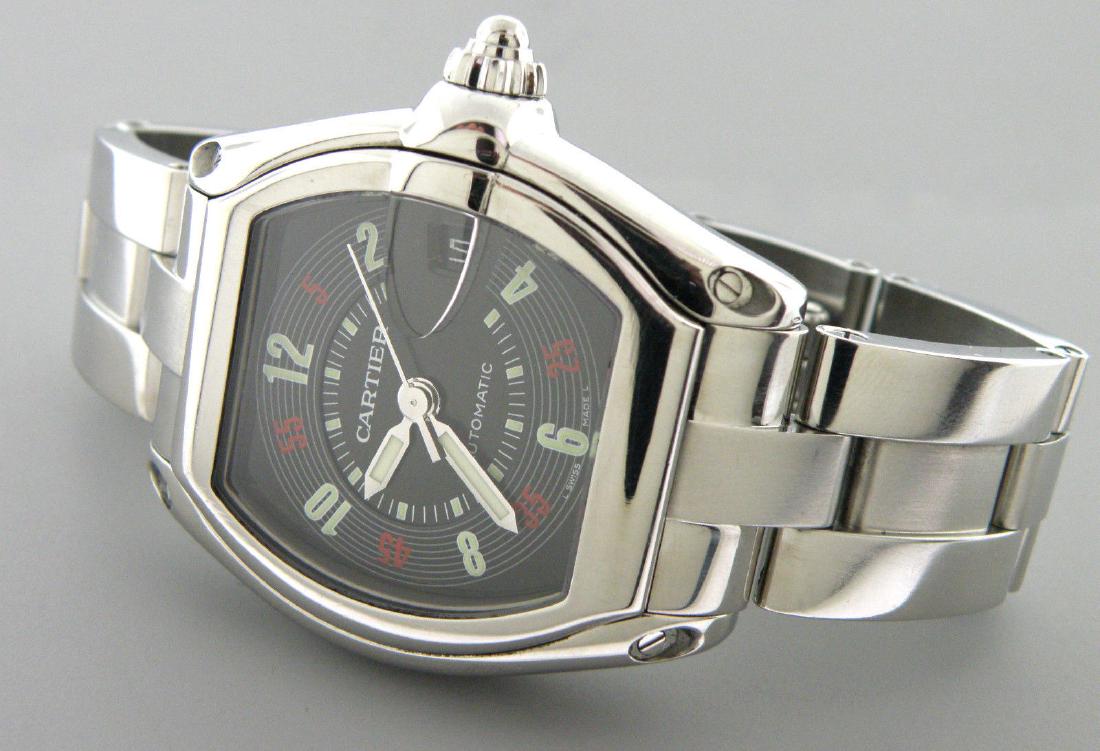 CARTIER ROADSTER LARGE MENS AUTOMATIC STAINLESS WATCH (1 of 3)