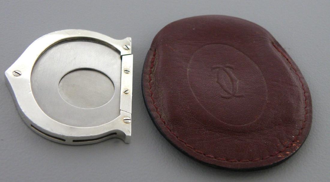 VINTAGE CARTIER STERLING SILVER STAINLESS CIGAR CUTTER (1 of 2)