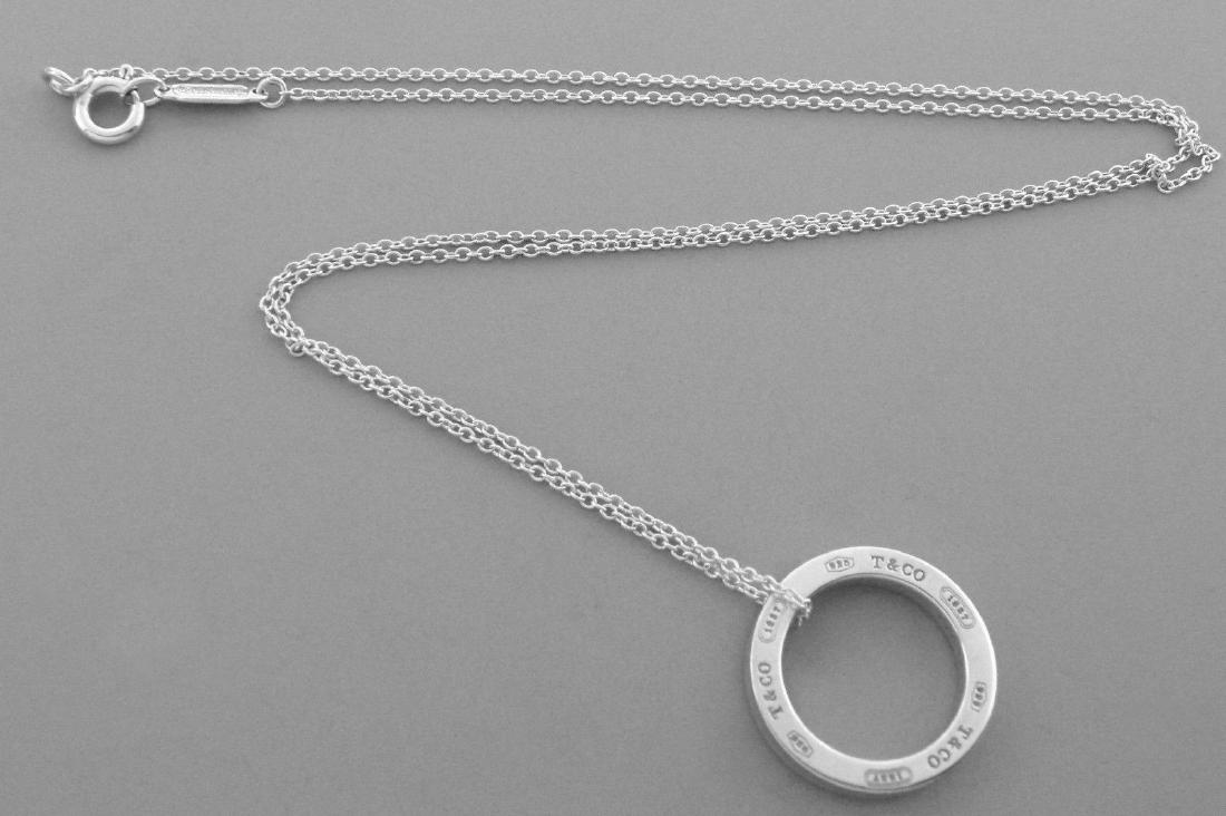 TIFFANY & Co. STERLING SILVER 1837 CIRCLE NECKLACE (1 of 2)