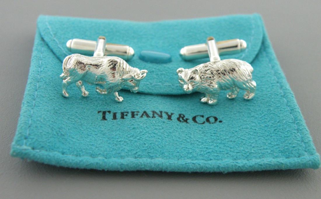 tiffany bull bear cufflinks