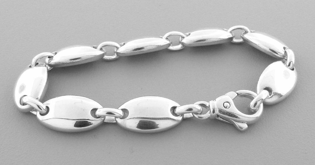TIFFANY & Co. STERLING SILVER PEBBLE LINK BRACELET (1 of 2)