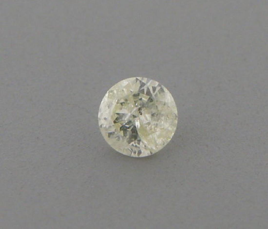 0.12ct LIGHT FANCY YELLOW DIAMOND ROUND CUT UNTREATED: Carat weight is 0.12ct Fancy yellow I3 clarity Natural untreated diamond Round Brilliant cut Measures 3.1mm Wide X 1.8mm High