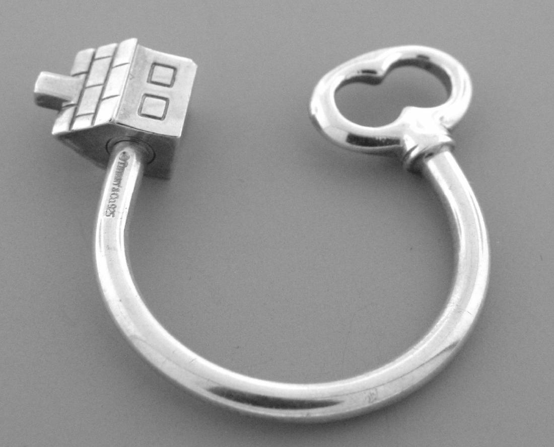 TIFFANY & Co. STERLING SILVER HOUSE KEYRING KEY RING (1 of 2)