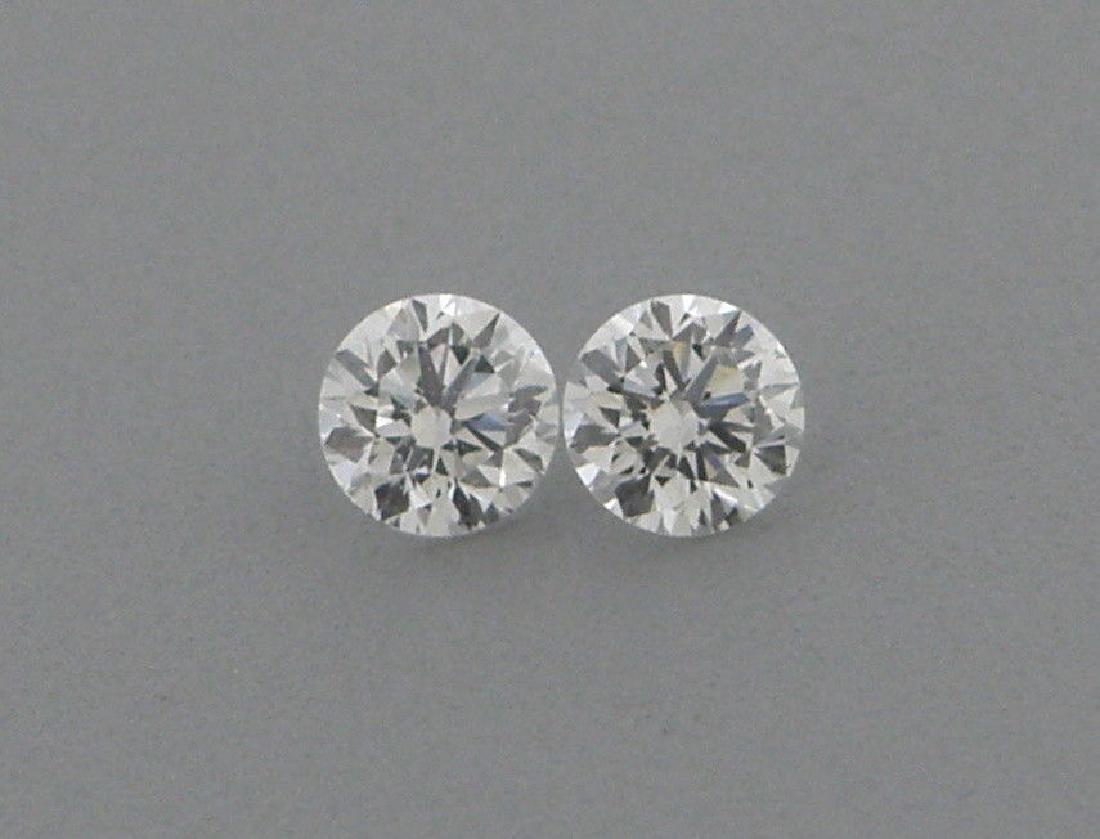 3.8mm MATCHING PAIR BRILLIANT ROUND DIAMOND G VS2 (1 of 1)
