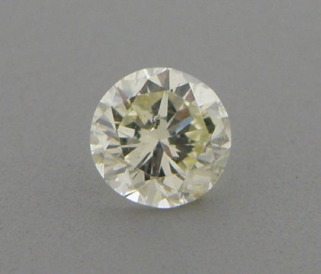 0.41ct FANCY YELLOW DIAMOND ROUND CUT UNTREATED (1 of 1)