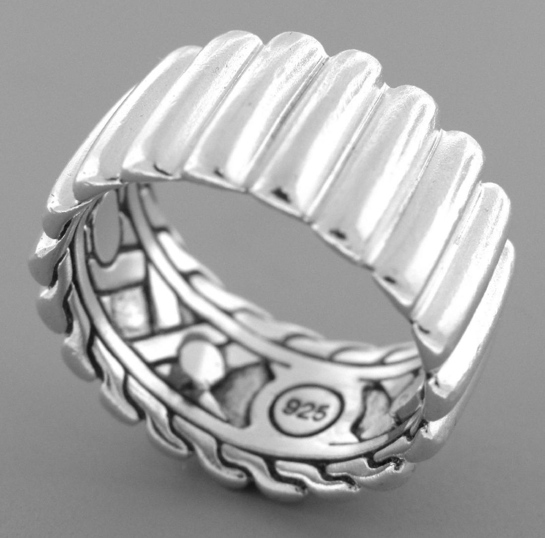 JOHN HARDY STERLING SILVER BEDEG BAND RING SIZE 7 (1 of 2)