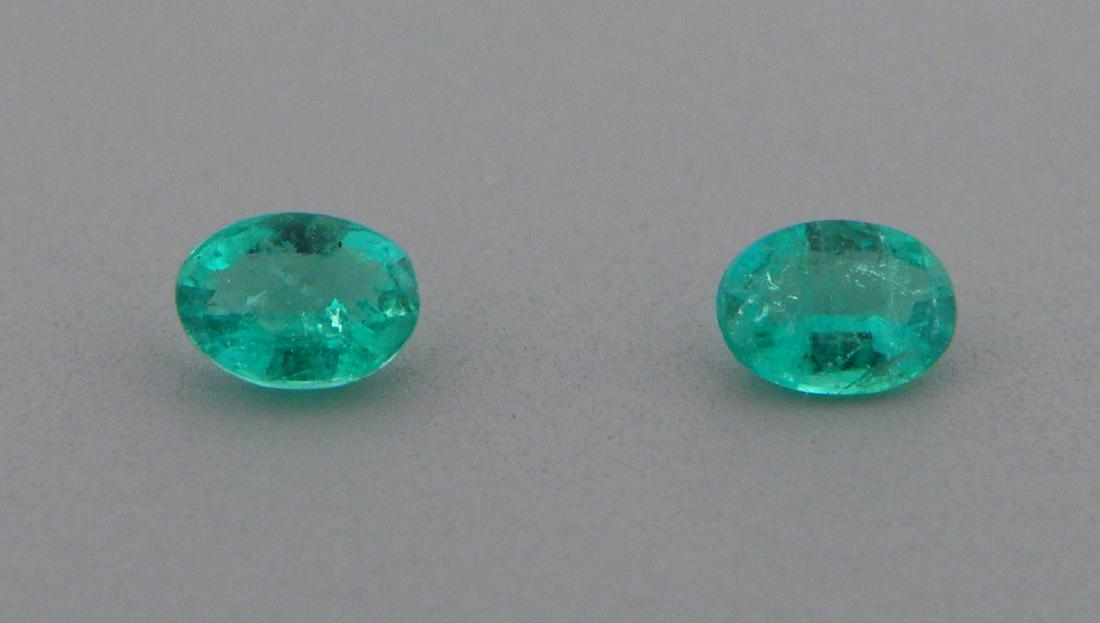 4x3mm MATCHING PAIR OVAL CUT NATURAL COLOMBIAN EMERALD: LOOSE NATURAL COLOMBIAN EMERALD Sale is for 2 oval cut natural Colombian Emerald Matching pair Emerald measures 4mm x 3mm New, never used before