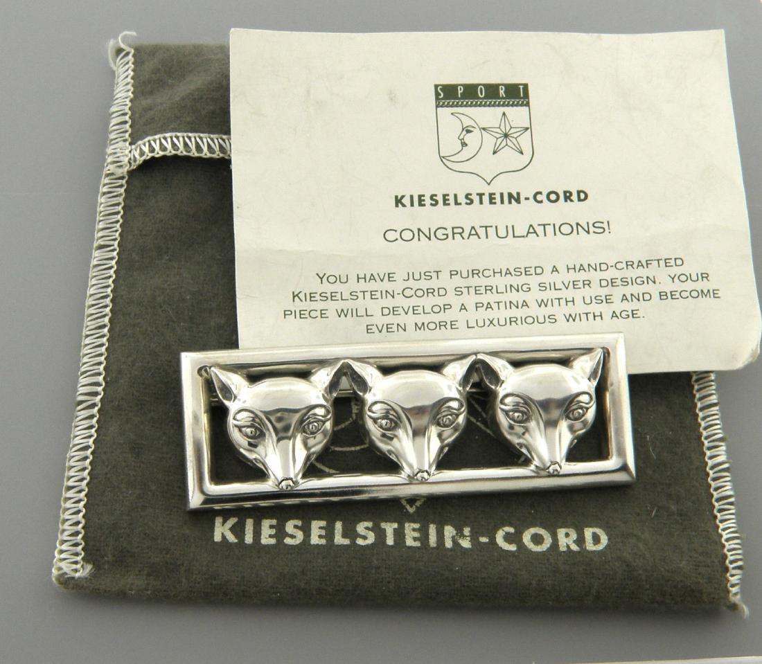 KIESELSTEIN CORD STERLING SILVER 3 FOX BROOCH PIN (1 of 2)