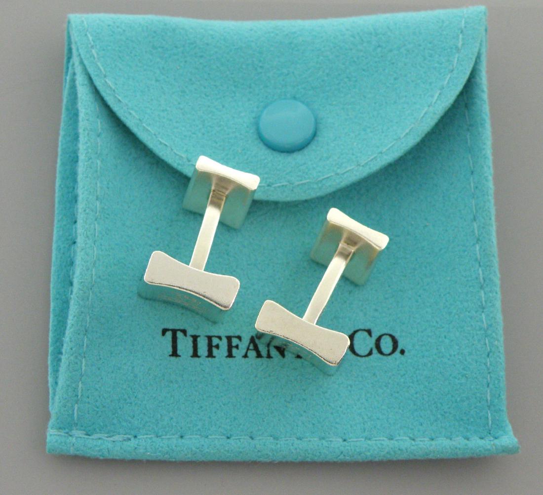 TIFFANY & Co. STERLING SILVER 1837 SQUARE CUFFLINKS (1 of 2)