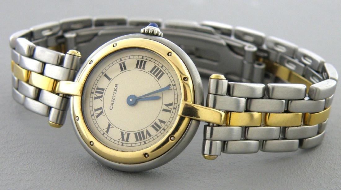 CARTIER PANTHERE 18K GOLD STAINLESS STEEL LADIES WATCH (1 of 2)
