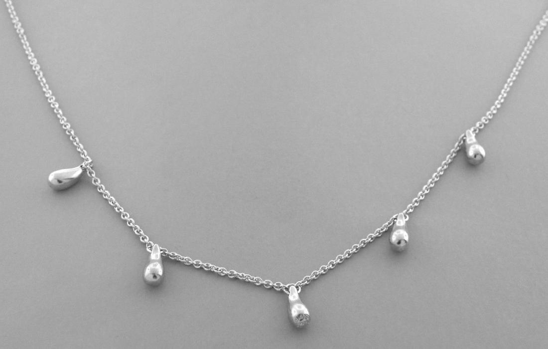 TIFFANY & Co. STERLING SILVER TEARDROP LADIES NECKLACE (1 of 2)