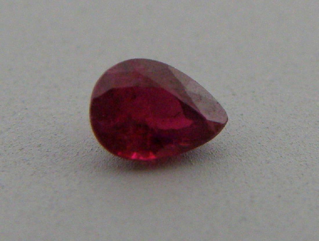 5x3mm PEAR SHAPE LOOSE NATURAL PIGEON BLOOD RED RUBY (1 of 1)