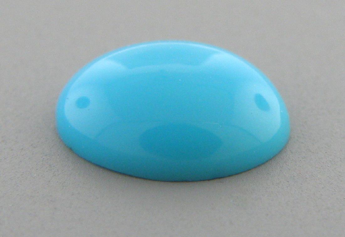 NATURAL UNTREATED TURQUOISE OVAL CABOCHON 10X8mm (1 of 2)