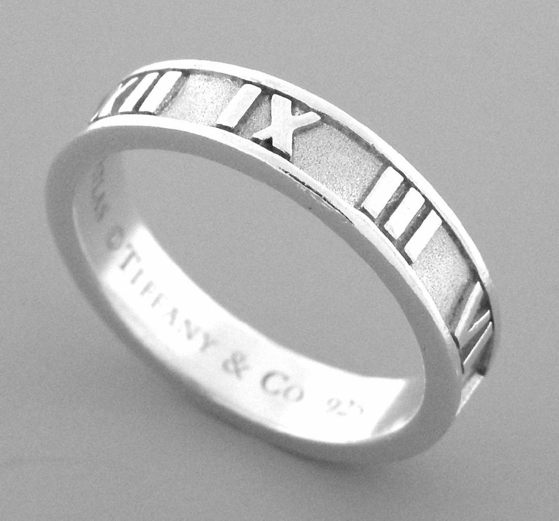 TIFFANY & Co. STERLING SILVER ATLAS BAND RING 5.5 (1 of 2)