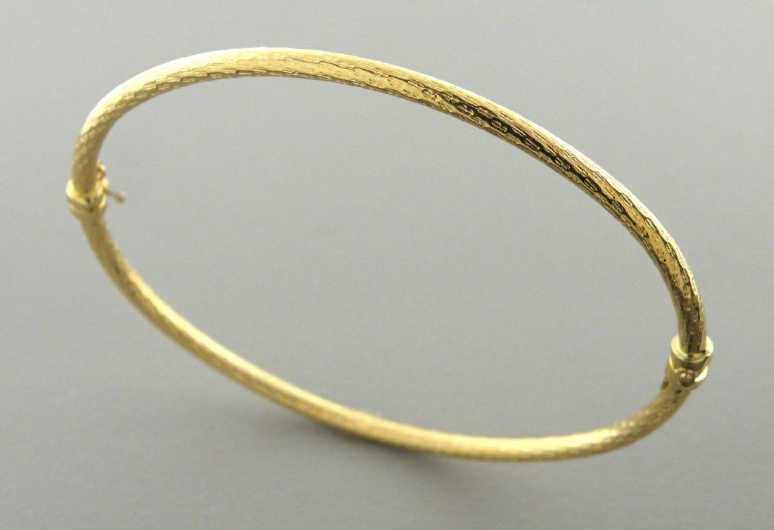 NEW 14K YELLOW GOLD LADIES BANGLE BRACELET (1 of 2)