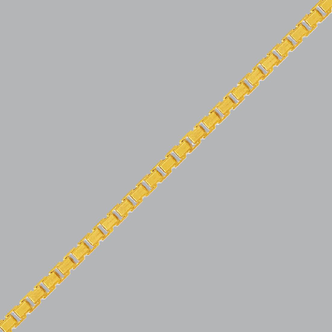 14K YELLOW GOLD BOX CHAIN NECKLACE (1 of 2)