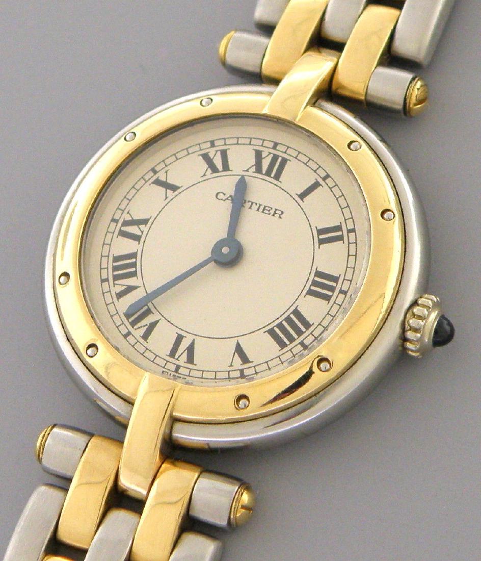 CARTIER PANTHERE 18K GOLD STAINLESS STEEL LADIES WATCH (1 of 2)