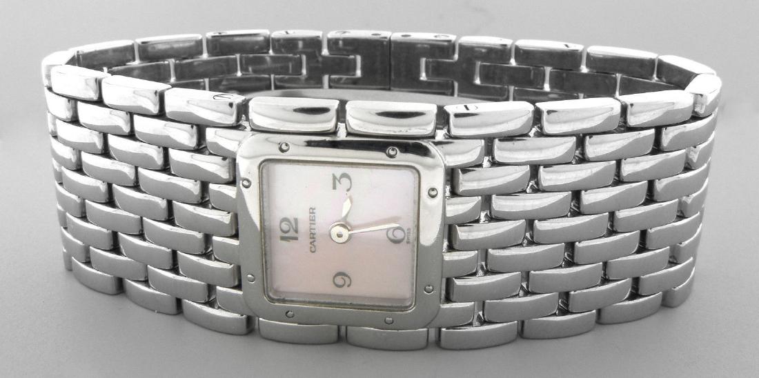 CARTIER PANTHERE RUBAN PINK MOTHER OF PEARL WATCH (1 of 2)