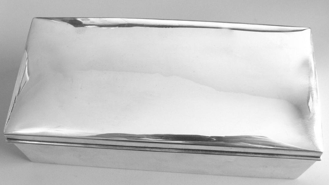 VINTAGE CARTIER STERLING SILVER CIGAR BOX (1 of 2)