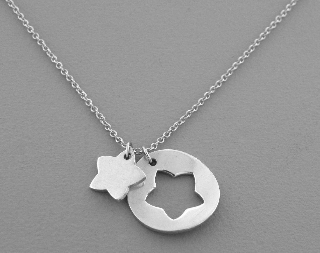 TIFFANY & Co. STERLING SILVER STAR STENCIL NECKLACE (1 of 2)