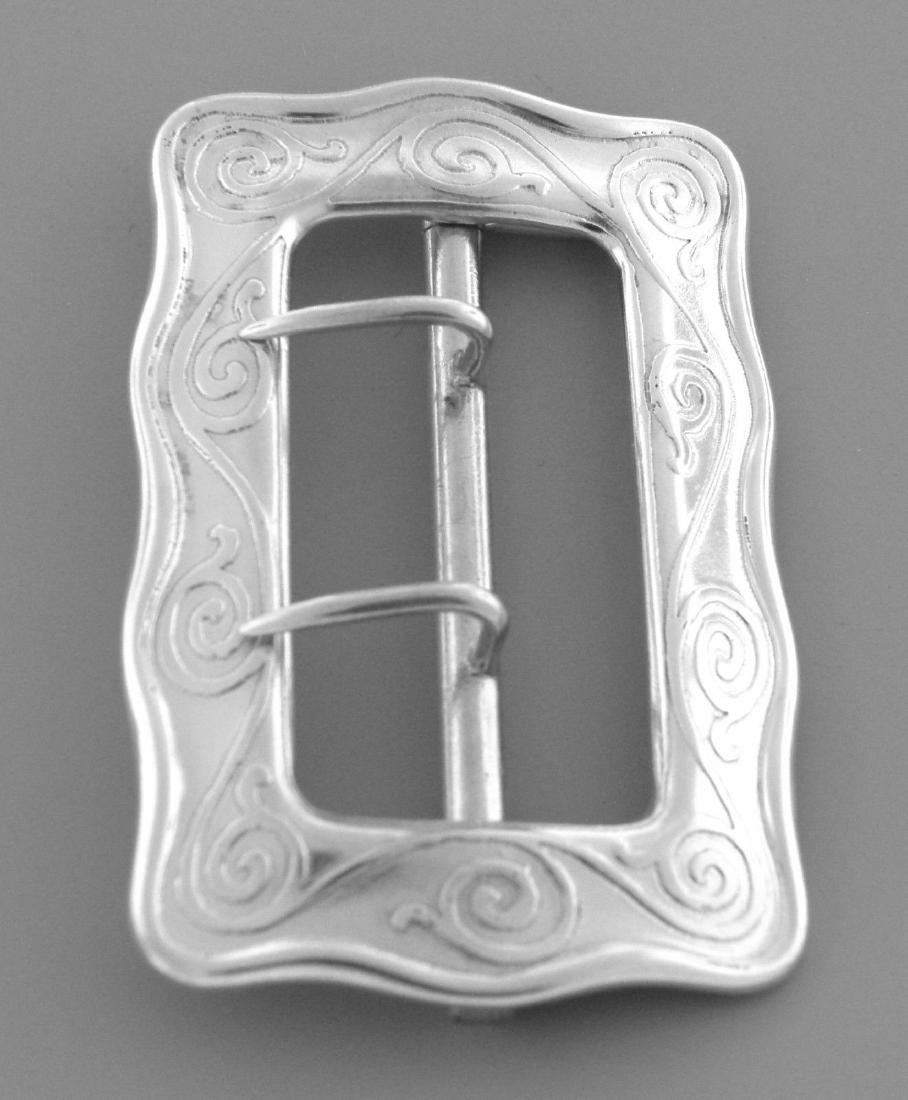 VINTAGE TIFFANY & Co. STERLING LARGE ORNATE BELT BUCKLE (1 of 2)