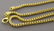 GOLD PLATED STERLING SILVER FRANCO CHAIN NECKLACE 30" - 2