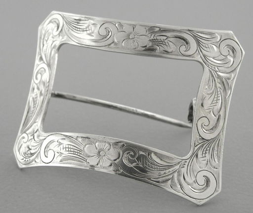 Vintage Tiffany Co Sterling Silver Flower Hair Clip Aug 18