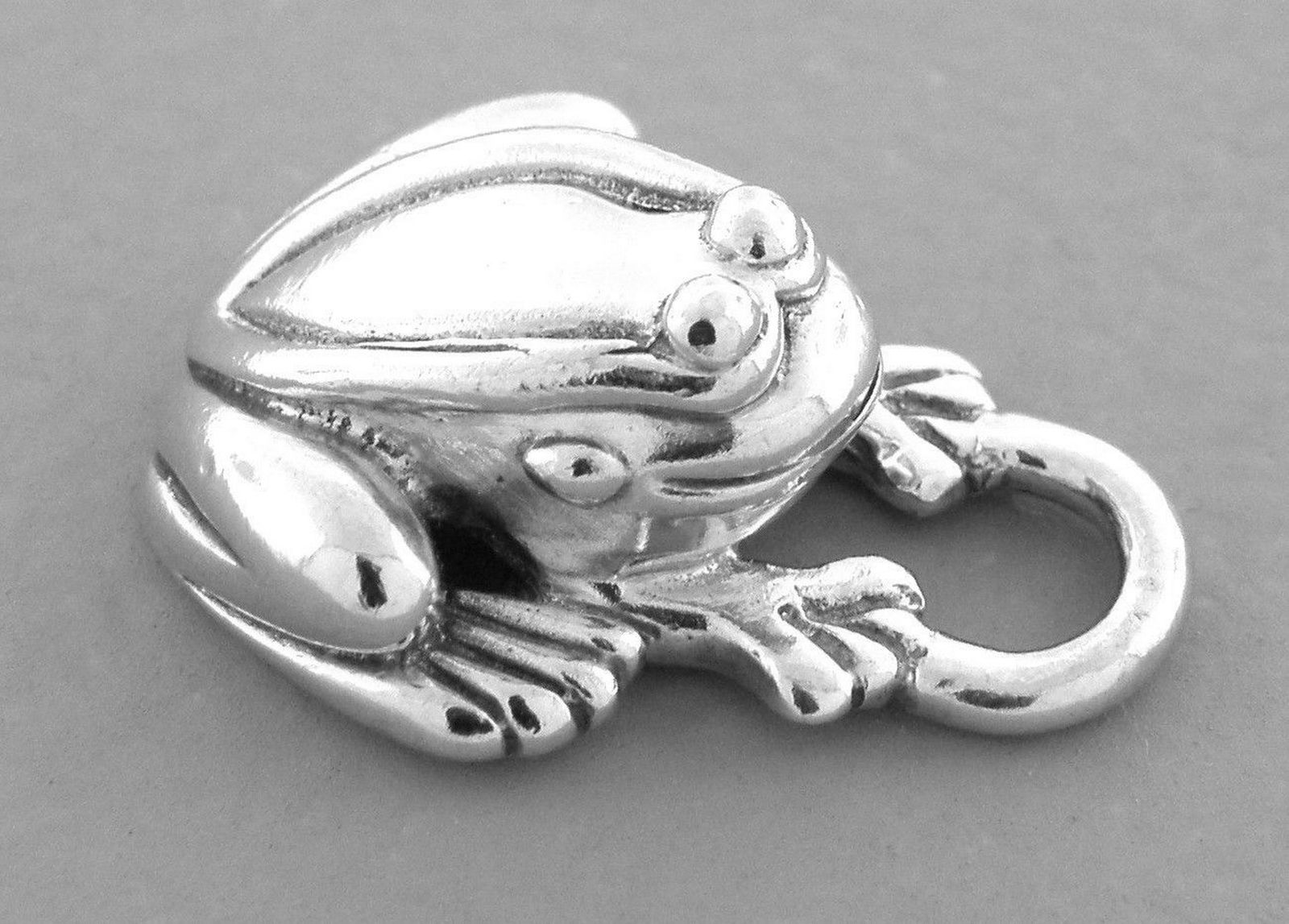 KIESELSTEIN CORD STERLING SILVER FROG PENDANT (1 of 2)