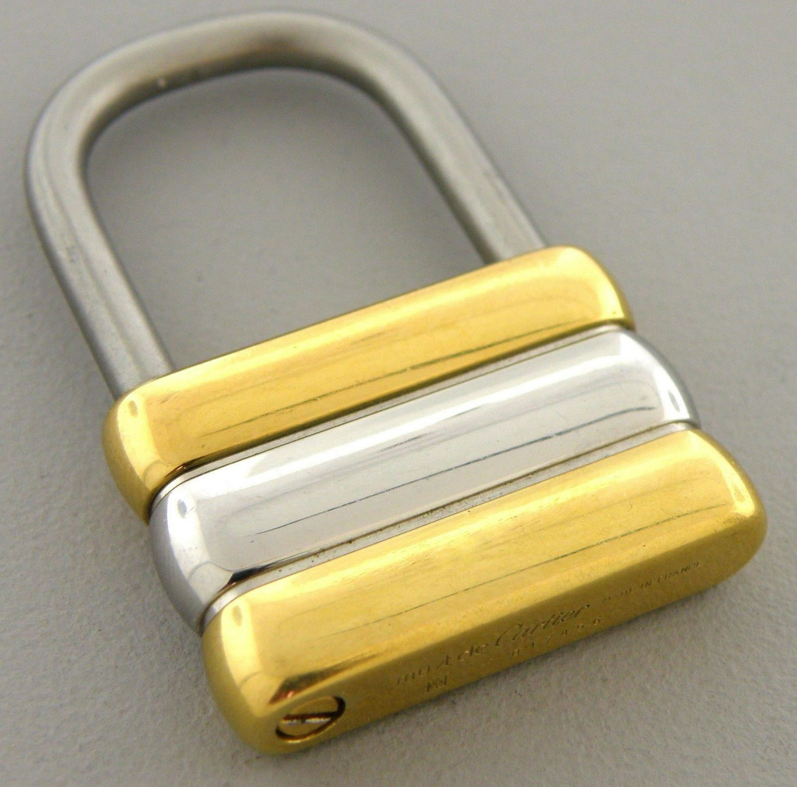 VINTAGE CARTIER MUST DE TRI COLOR PADLOCK LOCK (1 of 2)
