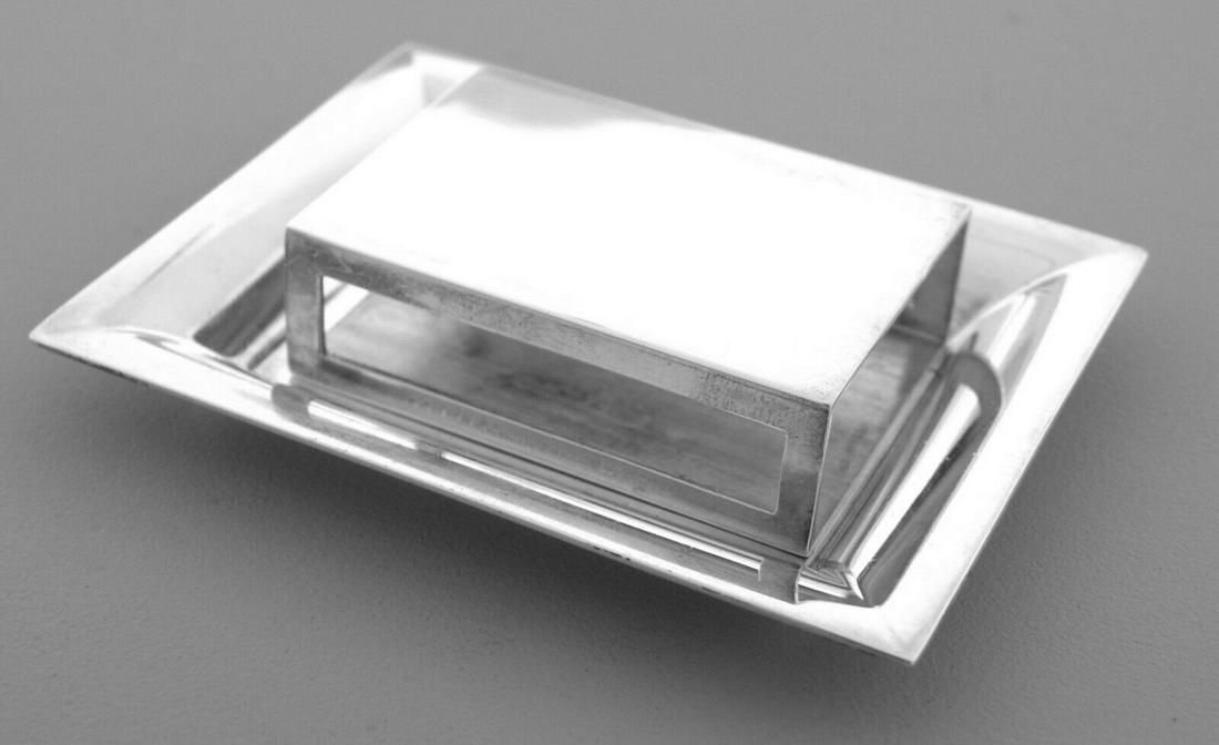 VINTAGE TIFFANY & CO. STERLING SILVER MATCH BOX PLATE (1 of 2)