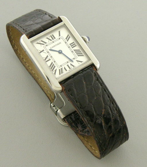Cartier Tank Solo Ladies Watch Brown Leather Strap 2716 Nov 03 2019 Modern Jewelry In Ca