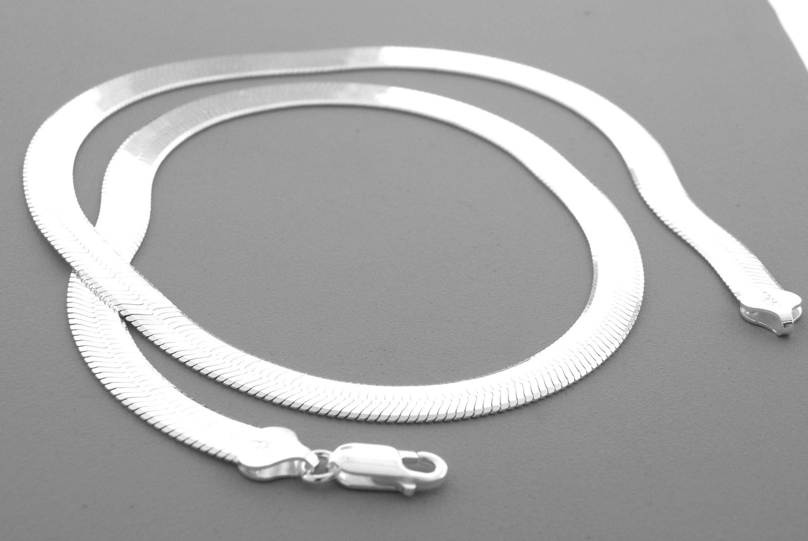 NEW STERLING SILVER 9mm MAGIC HERRINGBONE NECKLACE 28" (1 of 2)